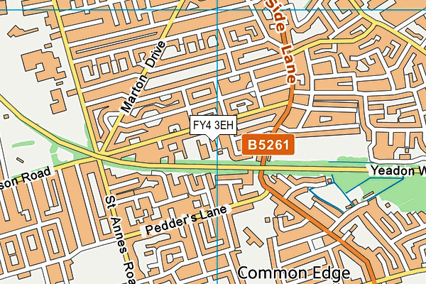 FY4 3EH map - OS VectorMap District (Ordnance Survey)
