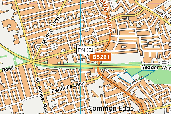 FY4 3EJ map - OS VectorMap District (Ordnance Survey)
