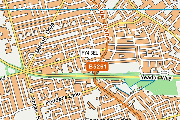 FY4 3EL map - OS VectorMap District (Ordnance Survey)