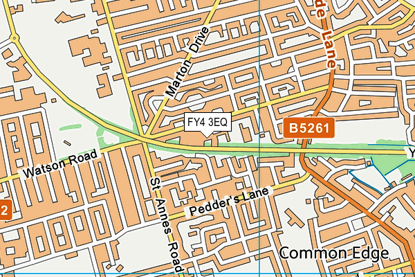 FY4 3EQ map - OS VectorMap District (Ordnance Survey)