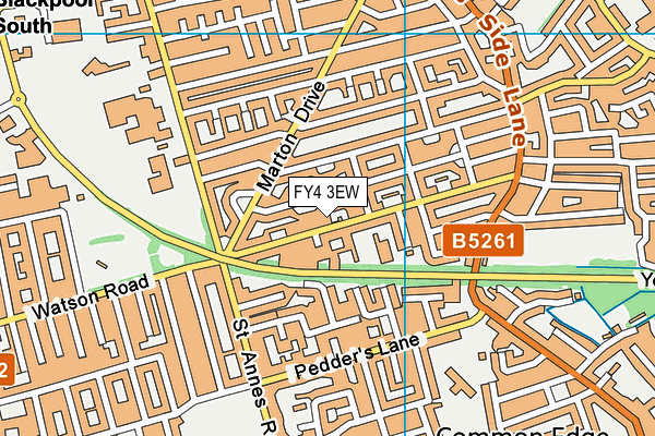 FY4 3EW map - OS VectorMap District (Ordnance Survey)
