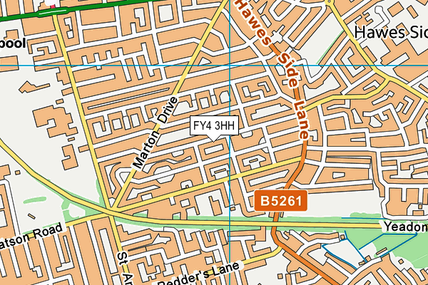 FY4 3HH map - OS VectorMap District (Ordnance Survey)