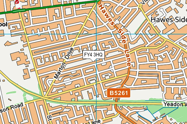 FY4 3HQ map - OS VectorMap District (Ordnance Survey)