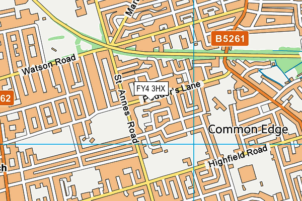 FY4 3HX map - OS VectorMap District (Ordnance Survey)