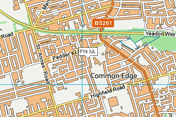 FY4 3JL map - OS VectorMap District (Ordnance Survey)