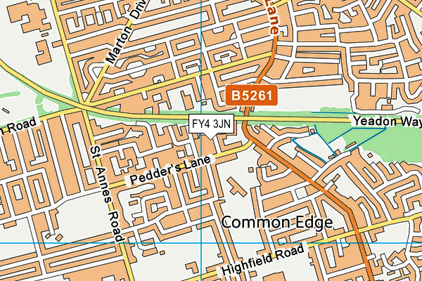 FY4 3JN map - OS VectorMap District (Ordnance Survey)