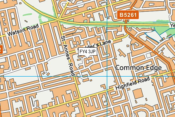 FY4 3JP map - OS VectorMap District (Ordnance Survey)