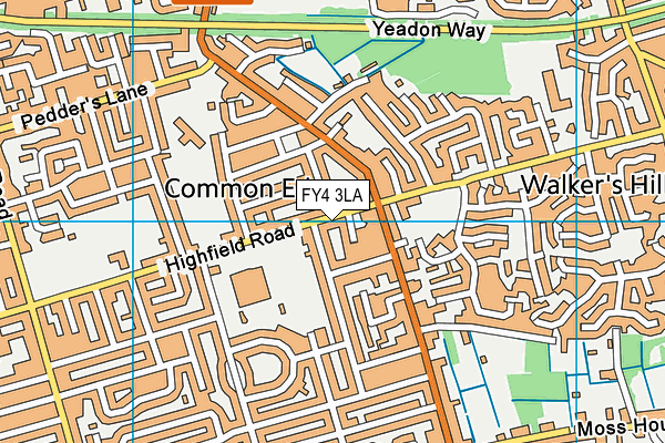 FY4 3LA map - OS VectorMap District (Ordnance Survey)
