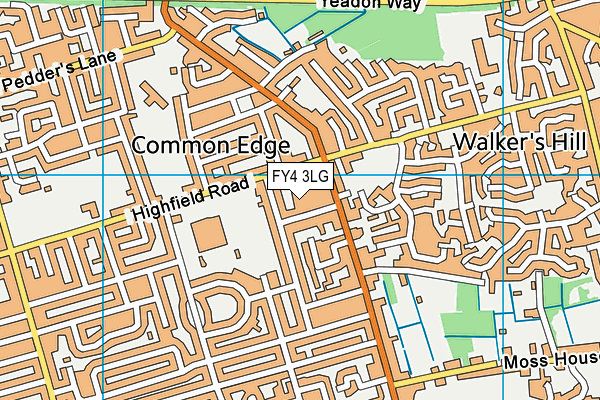 FY4 3LG map - OS VectorMap District (Ordnance Survey)