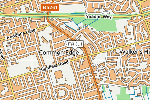 FY4 3LH map - OS VectorMap District (Ordnance Survey)