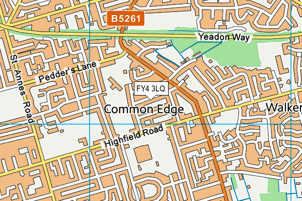 FY4 3LQ map - OS VectorMap District (Ordnance Survey)