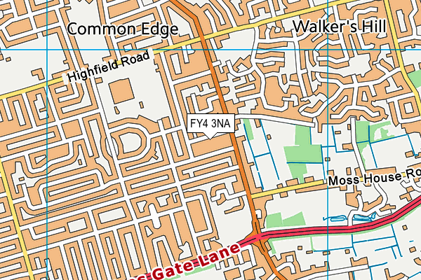 FY4 3NA map - OS VectorMap District (Ordnance Survey)