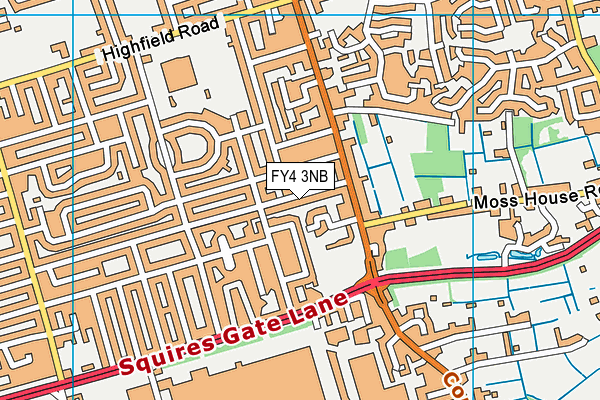 FY4 3NB map - OS VectorMap District (Ordnance Survey)