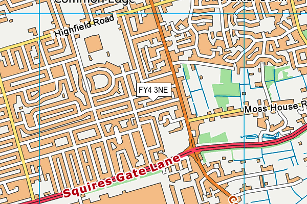 FY4 3NE map - OS VectorMap District (Ordnance Survey)