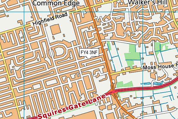 FY4 3NF map - OS VectorMap District (Ordnance Survey)