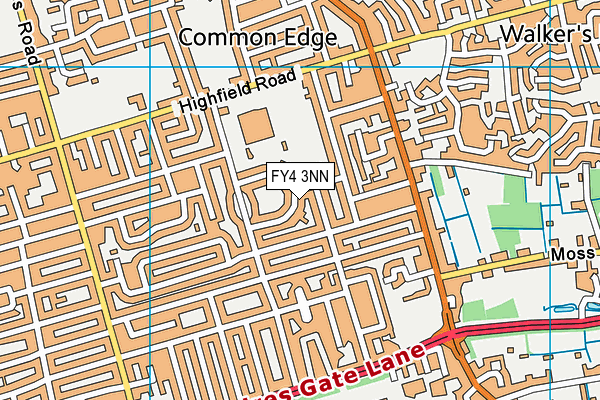 FY4 3NN map - OS VectorMap District (Ordnance Survey)