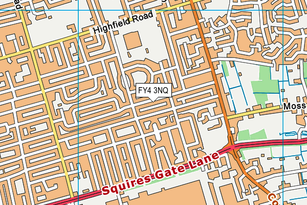FY4 3NQ map - OS VectorMap District (Ordnance Survey)