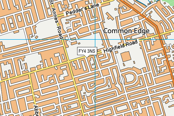 FY4 3NS map - OS VectorMap District (Ordnance Survey)