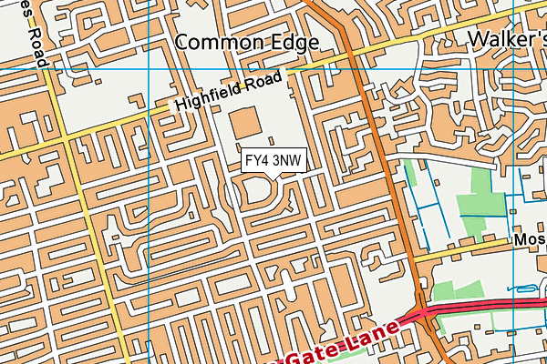 FY4 3NW map - OS VectorMap District (Ordnance Survey)