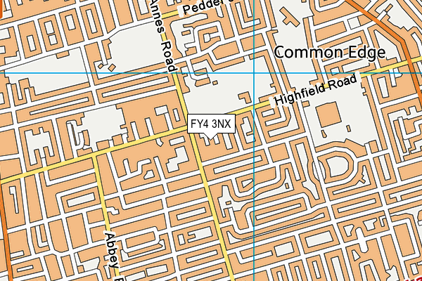 FY4 3NX map - OS VectorMap District (Ordnance Survey)