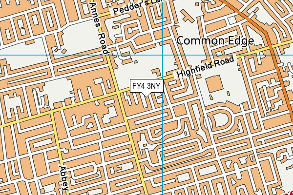 FY4 3NY map - OS VectorMap District (Ordnance Survey)