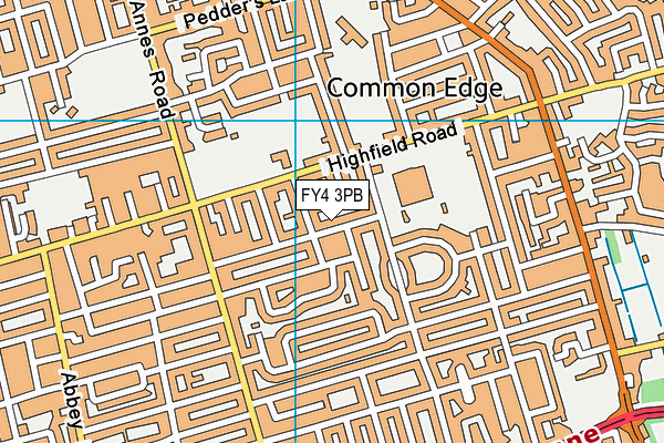 FY4 3PB map - OS VectorMap District (Ordnance Survey)