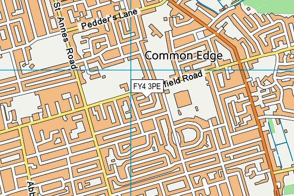 FY4 3PE map - OS VectorMap District (Ordnance Survey)