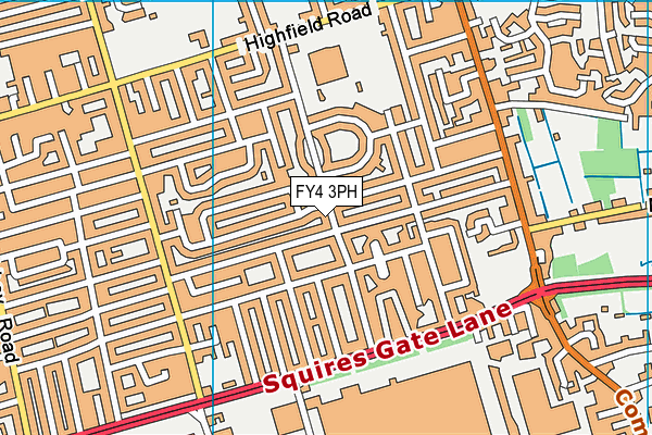 FY4 3PH map - OS VectorMap District (Ordnance Survey)