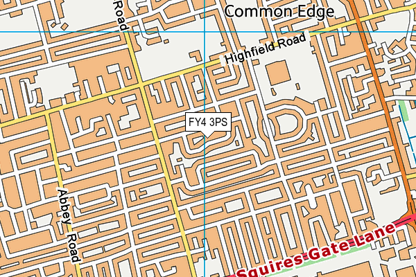 FY4 3PS map - OS VectorMap District (Ordnance Survey)