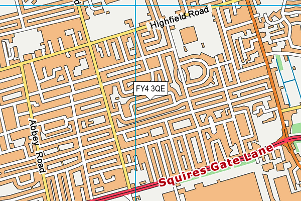 FY4 3QE map - OS VectorMap District (Ordnance Survey)