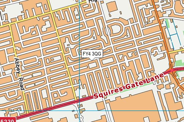 FY4 3QG map - OS VectorMap District (Ordnance Survey)