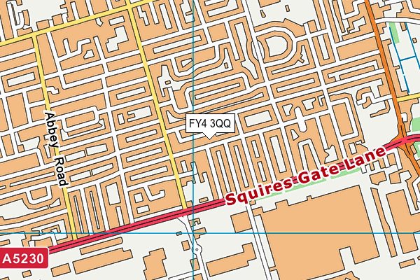 FY4 3QQ map - OS VectorMap District (Ordnance Survey)