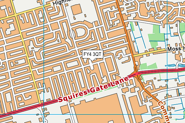 FY4 3QT map - OS VectorMap District (Ordnance Survey)