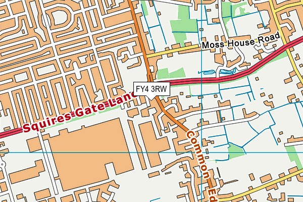 FY4 3RW map - OS VectorMap District (Ordnance Survey)