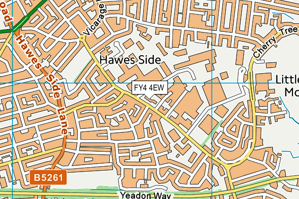 FY4 4EW map - OS VectorMap District (Ordnance Survey)