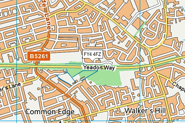 FY4 4FZ map - OS VectorMap District (Ordnance Survey)