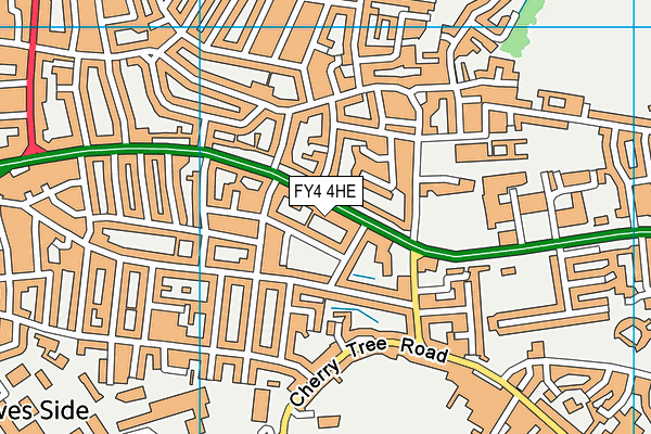 FY4 4HE map - OS VectorMap District (Ordnance Survey)