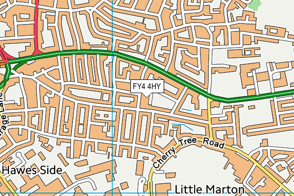 FY4 4HY map - OS VectorMap District (Ordnance Survey)