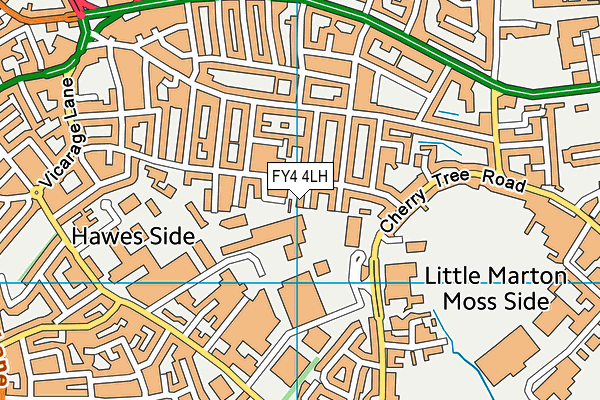 FY4 4LH map - OS VectorMap District (Ordnance Survey)