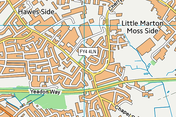FY4 4LN map - OS VectorMap District (Ordnance Survey)