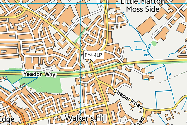 FY4 4LP map - OS VectorMap District (Ordnance Survey)