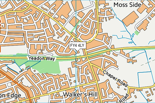 FY4 4LY map - OS VectorMap District (Ordnance Survey)