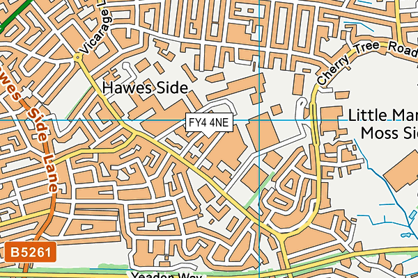 FY4 4NE map - OS VectorMap District (Ordnance Survey)