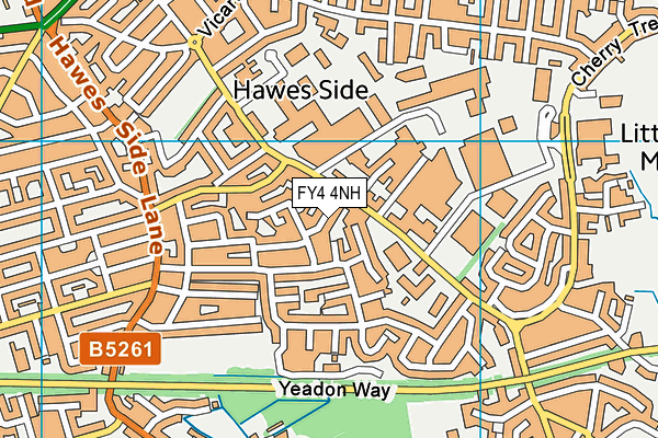 FY4 4NH map - OS VectorMap District (Ordnance Survey)
