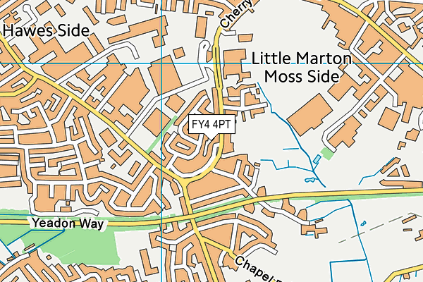 FY4 4PT map - OS VectorMap District (Ordnance Survey)