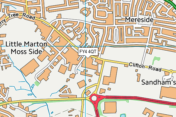 FY4 4QT map - OS VectorMap District (Ordnance Survey)