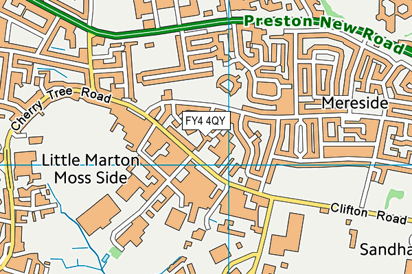 FY4 4QY map - OS VectorMap District (Ordnance Survey)