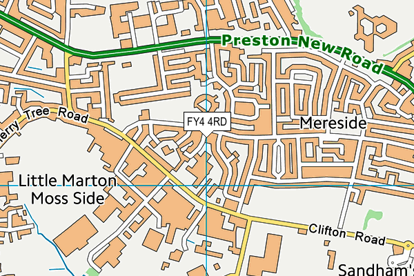 FY4 4RD map - OS VectorMap District (Ordnance Survey)