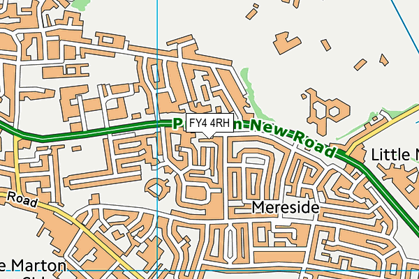 FY4 4RH map - OS VectorMap District (Ordnance Survey)