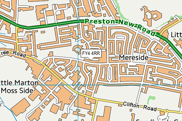 Mereside Primary Academy map (FY4 4RR) - OS VectorMap District (Ordnance Survey)